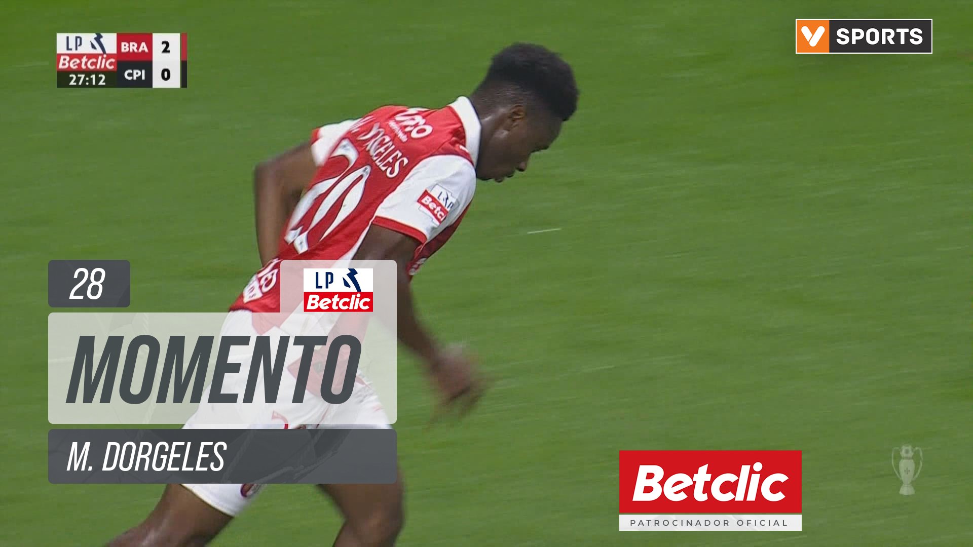 Braga, Jogada, M. Dorgeles aos 28'