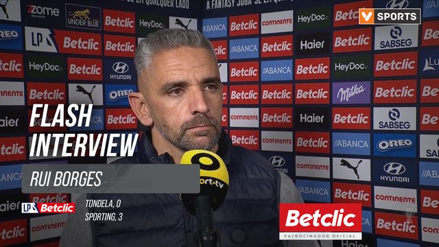 I Liga (#9) | Tondela 0-3 Sporting: Flash Interview Rui Borges