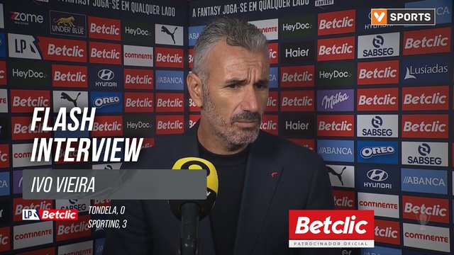 I Liga (#9) | Tondela 0-3 Sporting: Flash Interview Ivo Vieira