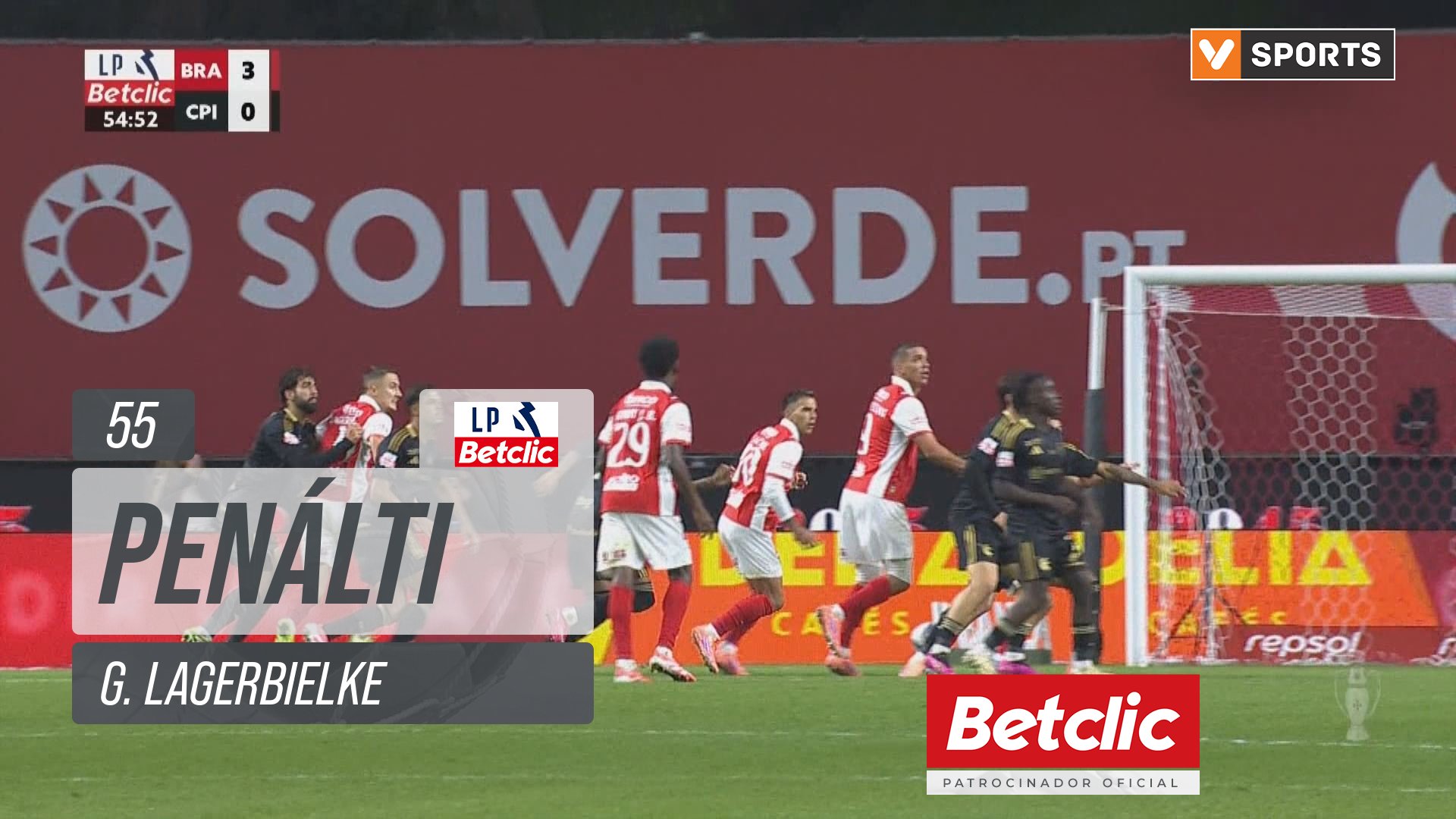 Braga, Penálti, G. Lagerbielke aos 55'