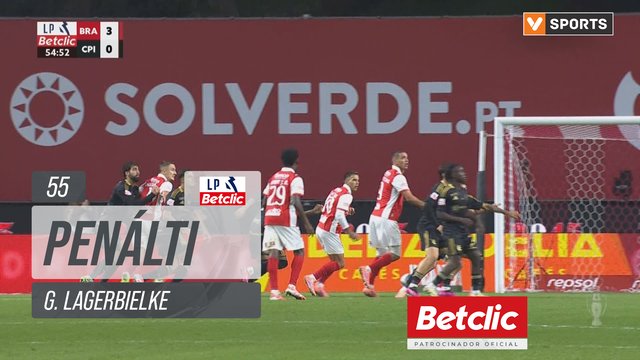 Braga, Penálti, G. Lagerbielke aos 55'
