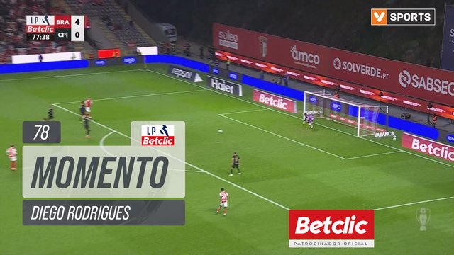 Braga, Jogada, Diego Rodrigues aos 78'