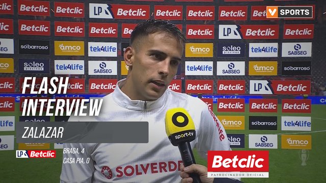 I Liga (#9) | Braga 4-0 Casa Pia: Flash Interview Zalazar