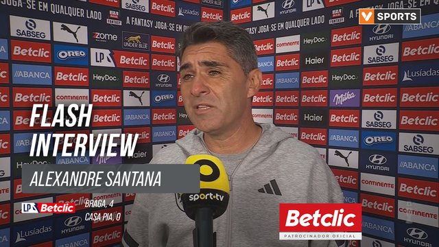 I Liga (#9) | Braga 4-0 Casa Pia: Flash Interview Alexandre Santana