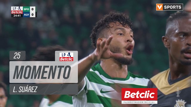 Sporting, Jogada, L. Suárez aos 25'
