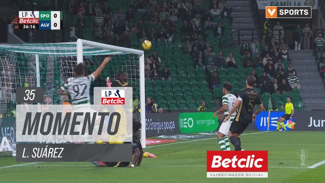 Sporting, Jogada, L. Suárez aos 35'