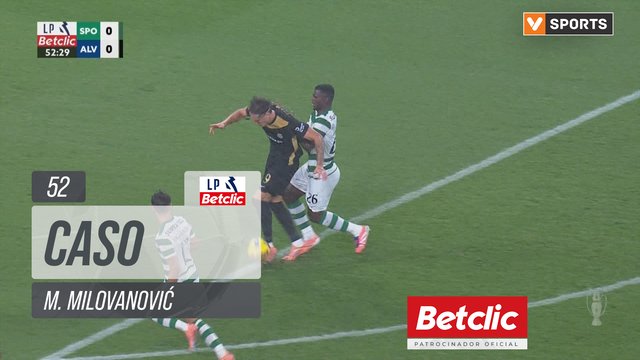 Alverca, Caso, M. Milovanović aos 52'