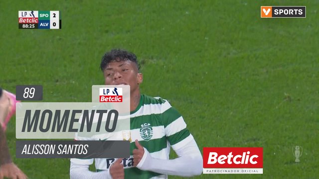 Sporting, Jogada, Alisson Santos aos 89'