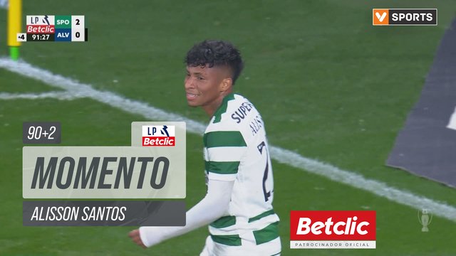 Sporting, Jogada, Alisson Santos aos 90'+2'