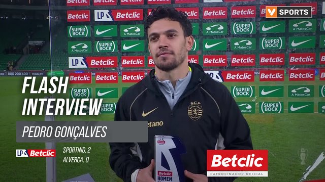 I Liga (#10) | Sporting 2-0 Alverca: Flash Interview Pedro Gonçalves