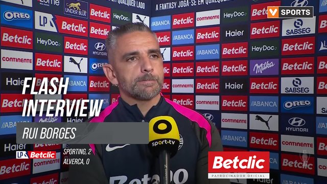 I Liga (#10) | Sporting 2-0 Alverca: Flash Interview Rui Borges