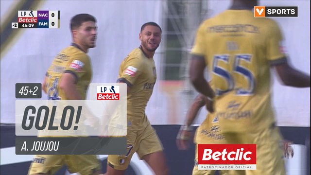 GOLO! Famalicão, A. Joujou aos 45'+2', Nacional 0-1 Famalicão