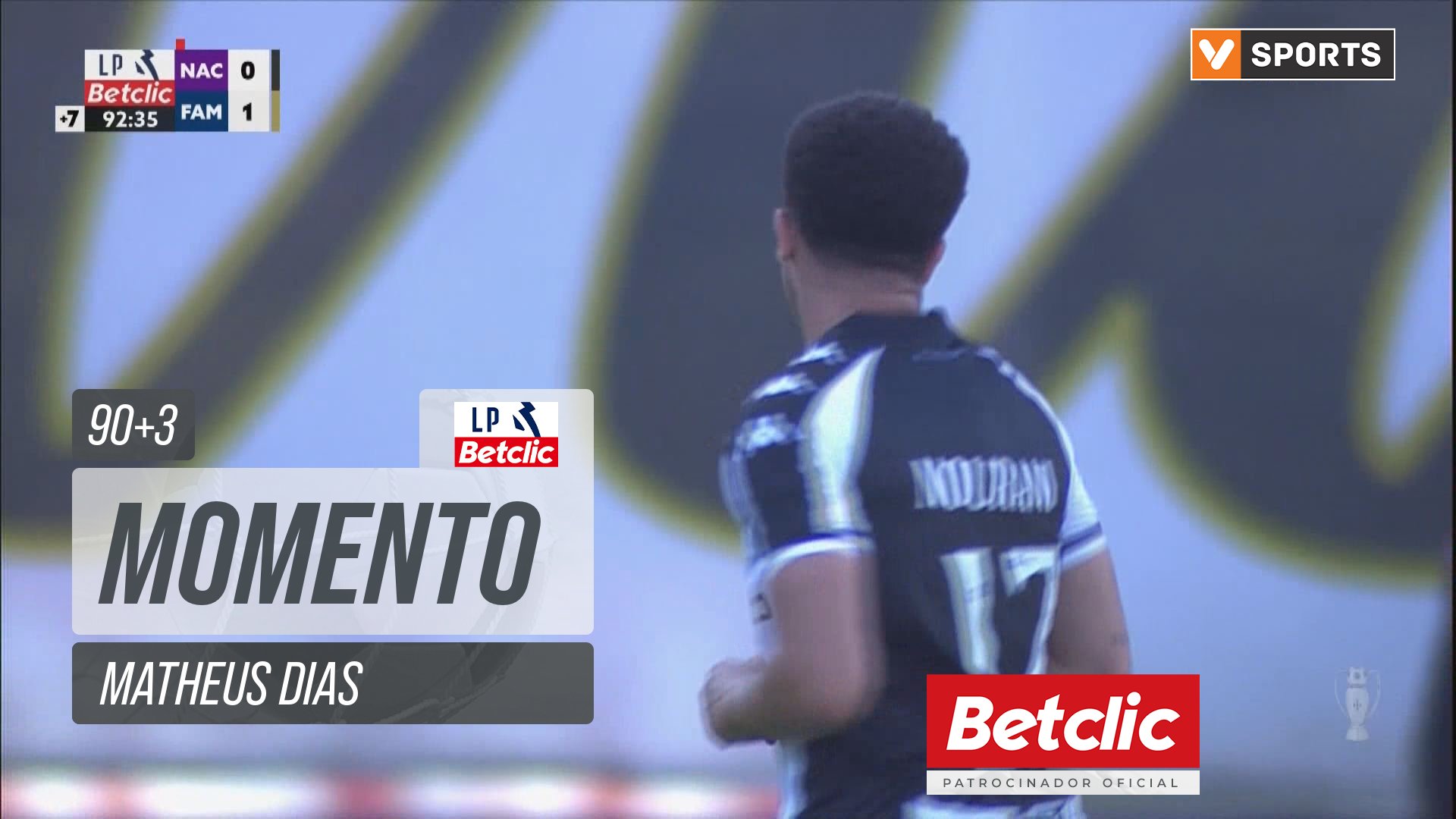 Nacional, Jogada, Matheus Dias aos 90'+3'