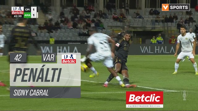 Estrela Amadora, Penálti, Sidny Cabral aos 42'