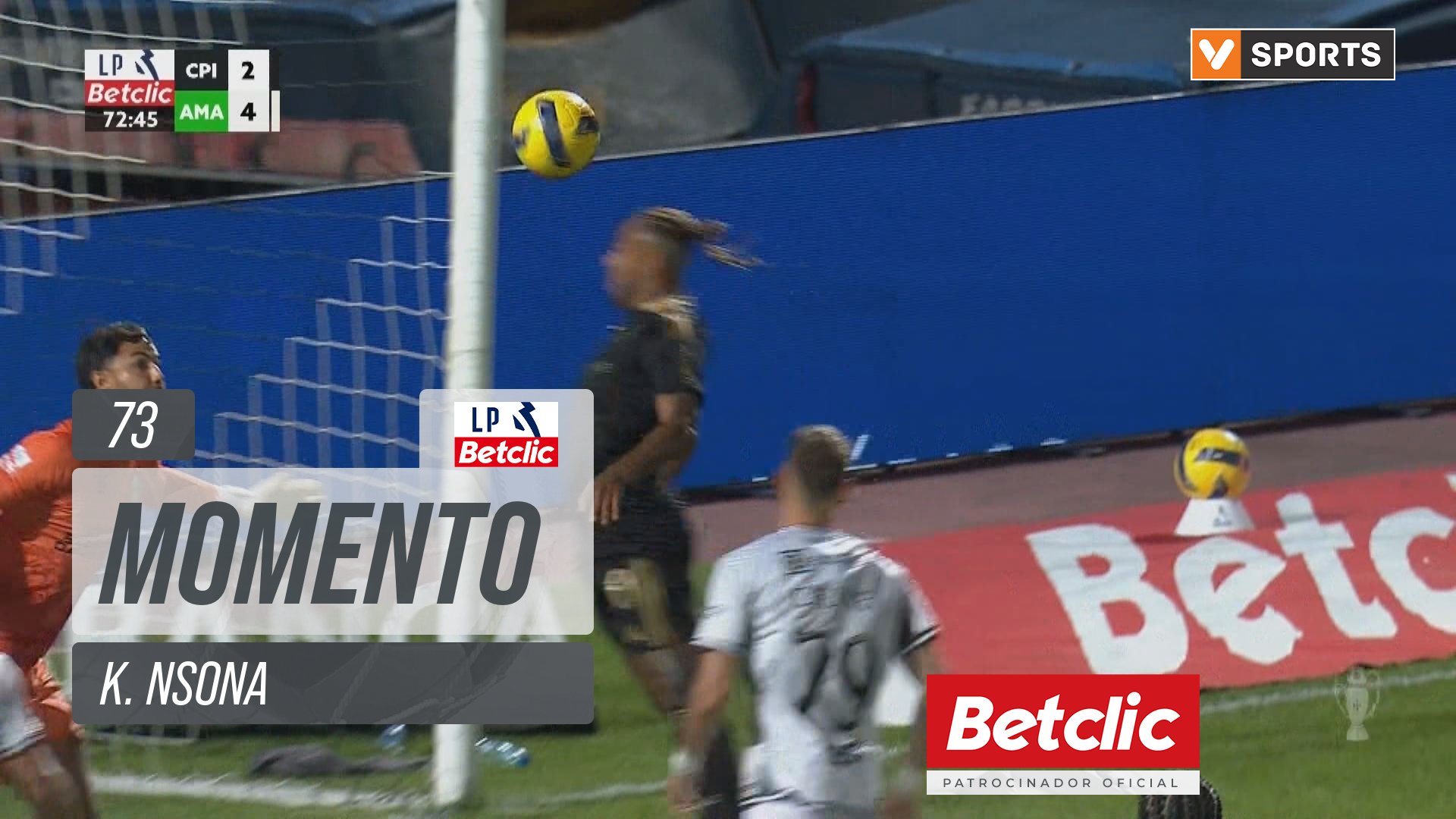 Casa Pia, Jogada, K. Nsona aos 73'
