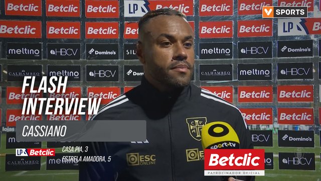 I Liga (#10) | Casa Pia 3-5 Estrela Amadora: Flash Interview Cassiano
