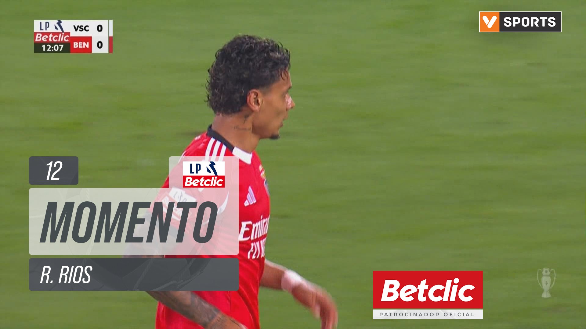 Benfica, Jogada, R. Rios aos 12'