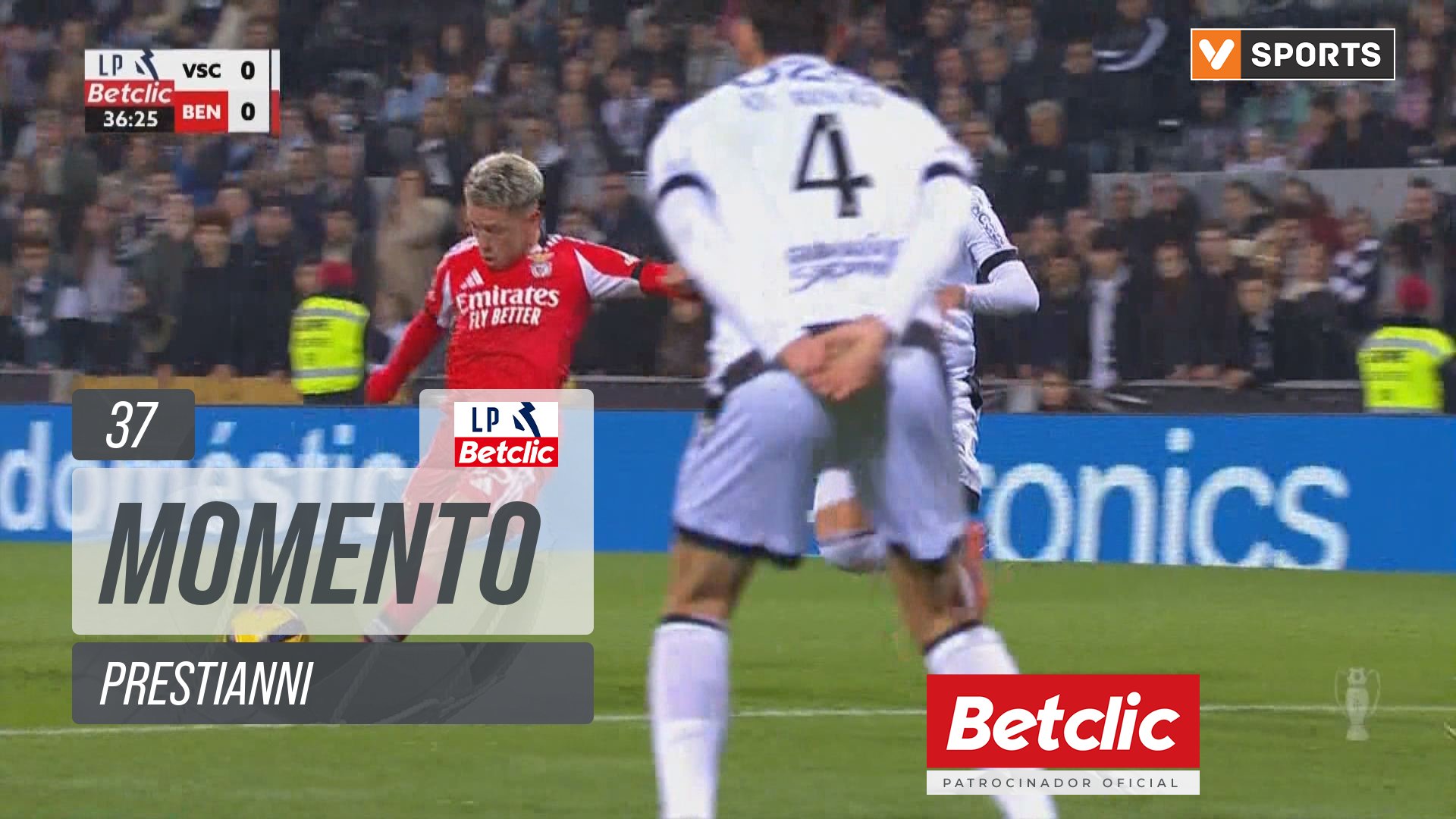 Benfica, Jogada, Prestianni aos 37'