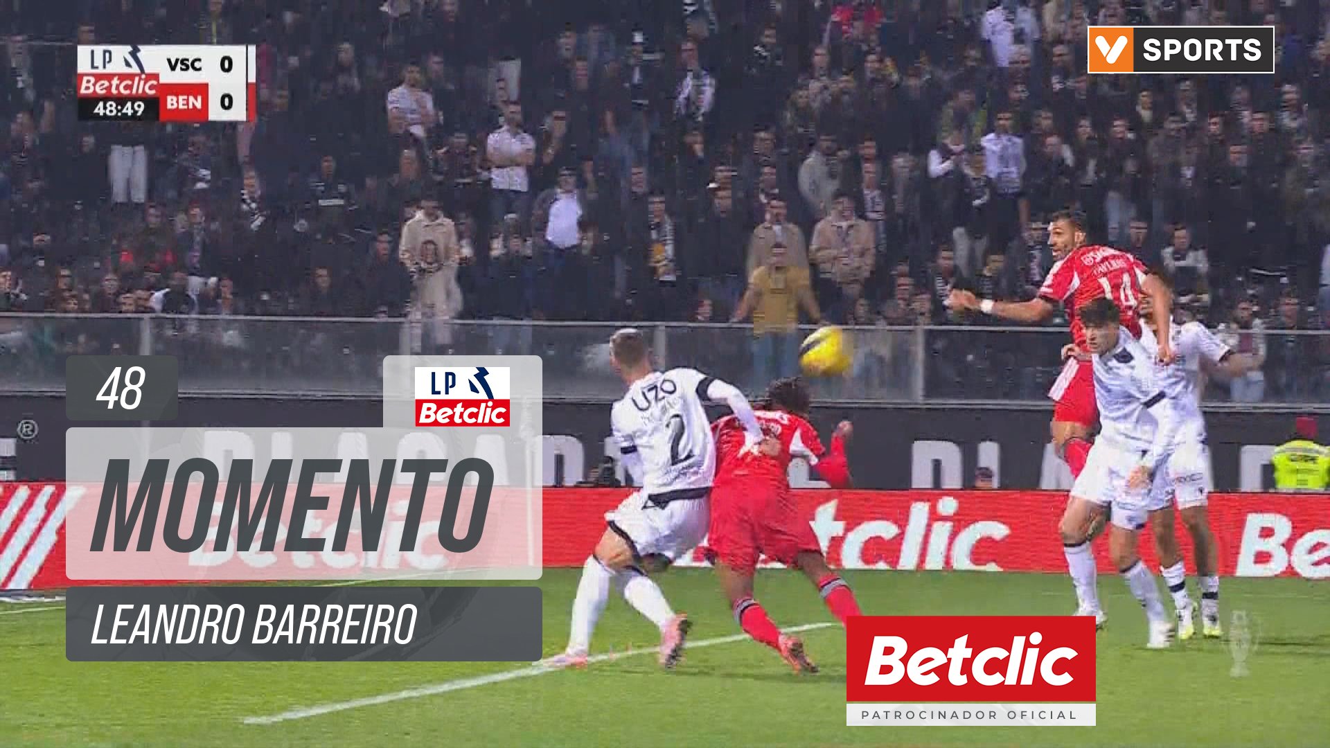 Benfica, Jogada, Leandro Barreiro aos 48'