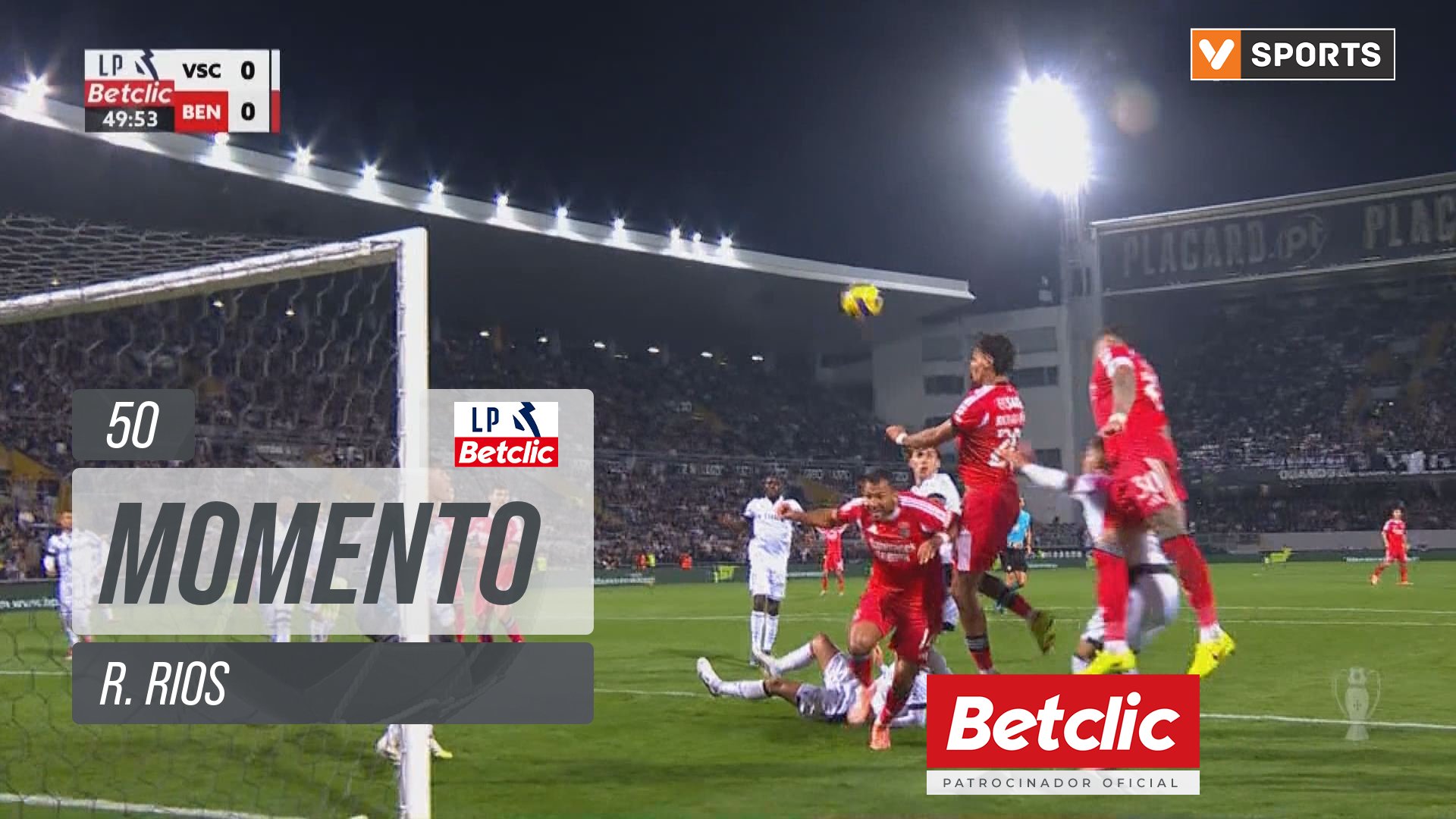 Benfica, Jogada, R. Rios aos 50'