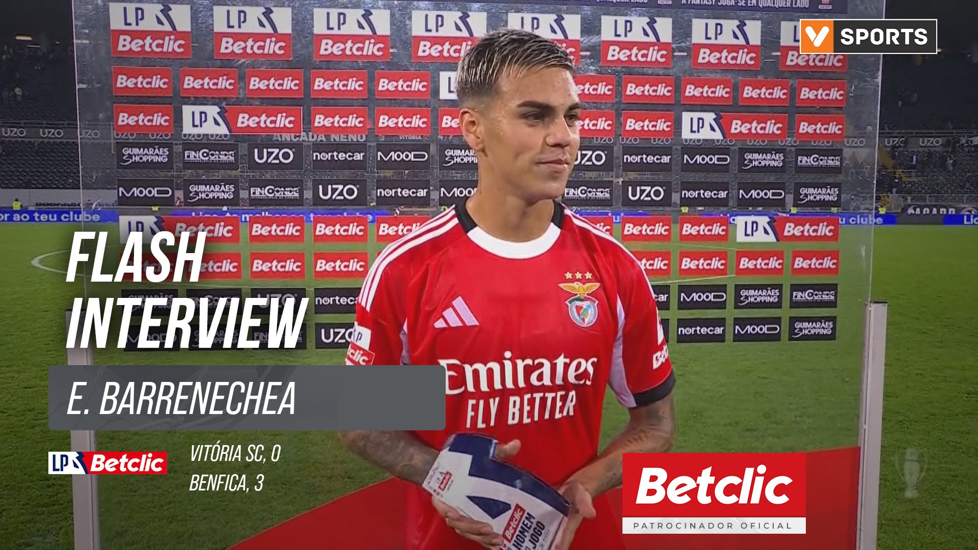 I Liga (#10) | Vitória SC 0-3 Benfica: Flash Interview E. Barrenechea