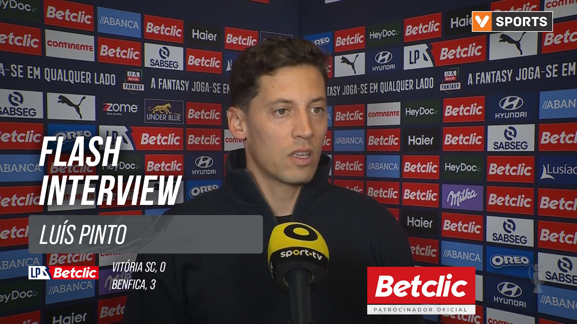 I Liga (#10) | Vitória SC 0-3 Benfica: Flash Interview Luís Pinto
