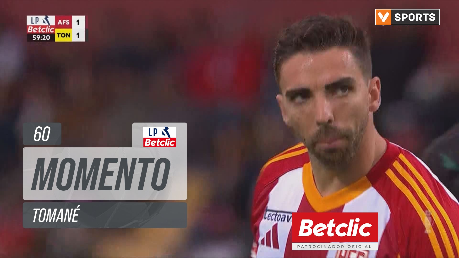 AVS, Jogada, Tomané aos 60'