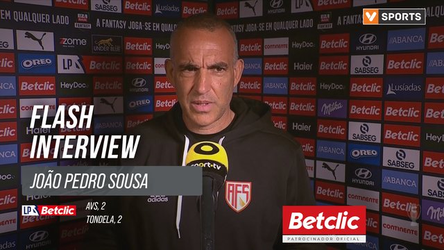 I Liga (#10) | AVS 2-2 Tondela: Flash Interview João Pedro Sousa