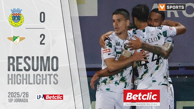 Liga Portugal Betclic (10ªJ): Resumo Arouca 0-2 Moreirense