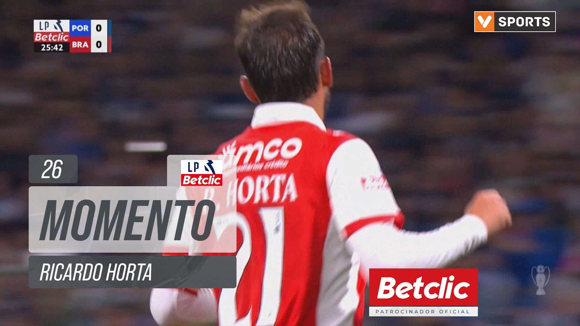 Braga, Jogada, Ricardo Horta aos 26'