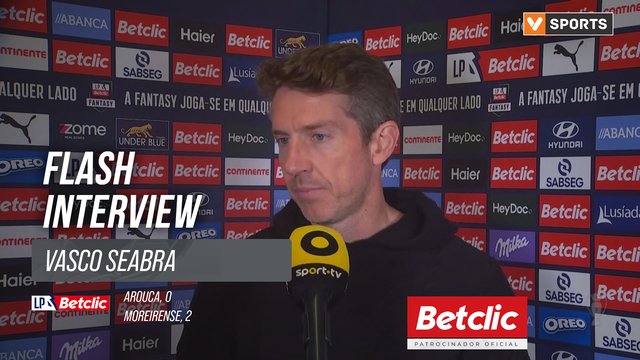 I Liga (#10) | Arouca 0-2 Moreirense: Flash Interview Vasco Seabra