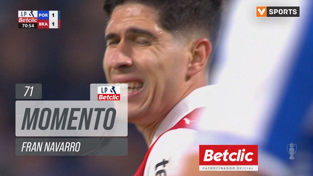 Braga, Jogada, Fran Navarro aos 71'