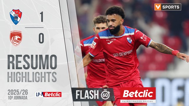 Liga Portugal Betclic (10ªJ): Resumo Flash Gil Vicente 1-0 Santa Clara