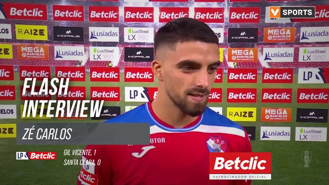 I Liga (#10) | Gil Vicente 1-0 Santa Clara: Flash Interview Zé Carlos