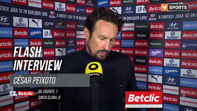 I Liga (#10) | Gil Vicente 1-0 Santa Clara: Flash Interview César Peixoto