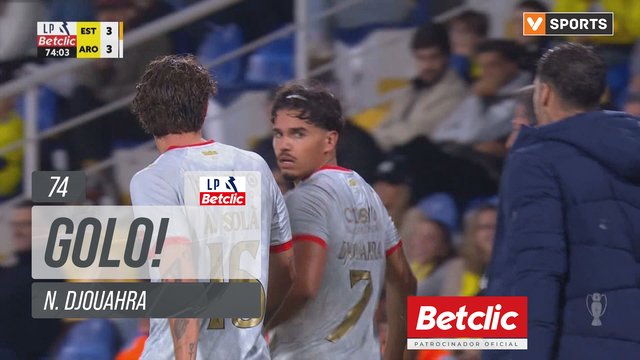 GOLO! Arouca, N. Djouahra aos 74', Estoril 3-3 Arouca