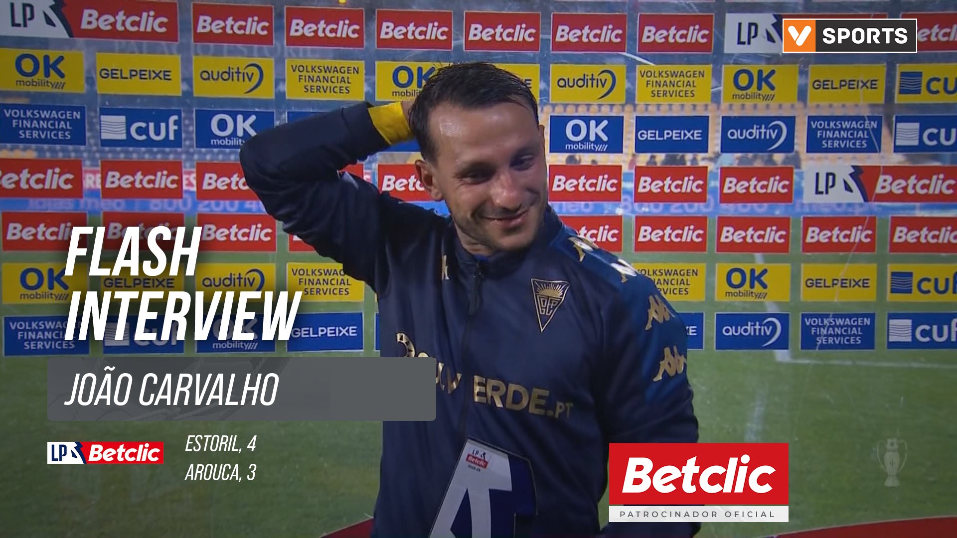 I Liga (#11) | Estoril 4-3 Arouca: Flash Interview João Carvalho
