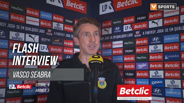 I Liga (#11) | Estoril 4-3 Arouca: Flash Interview Vasco Seabra