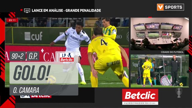 GOLO! Vitória SC, O. Camara aos 90'+2', Tondela 0-1 Vitória SC