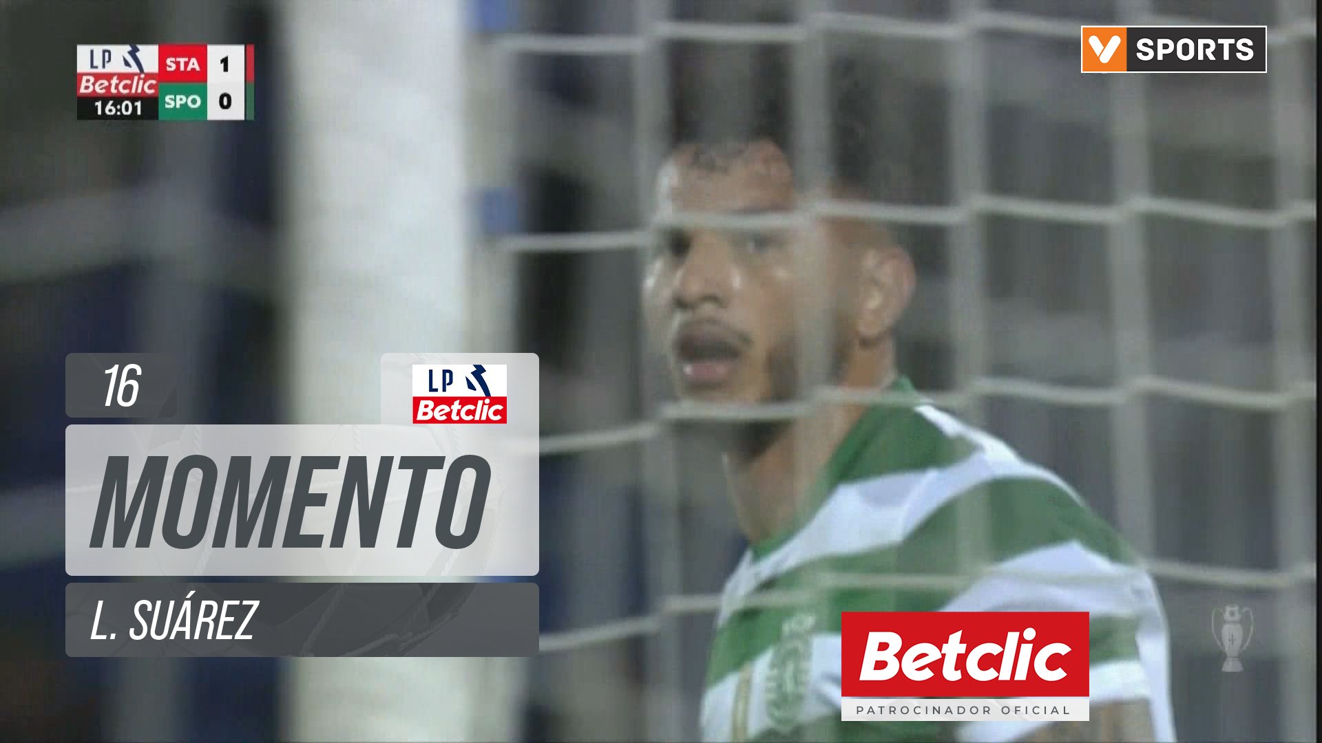 Sporting, Jogada, L. Suárez aos 16'