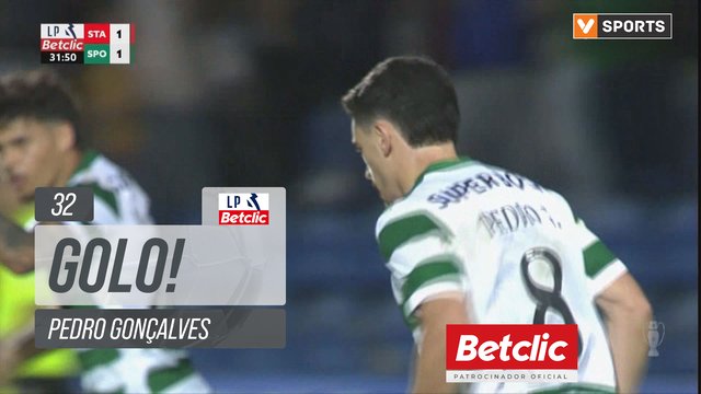 GOLO! Sporting, Pedro Gonçalves aos 32', Santa Clara 1-1 Sporting