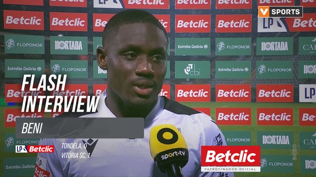 I Liga (#11) | Tondela 0-1 Vitória SC: Flash Interview Beni