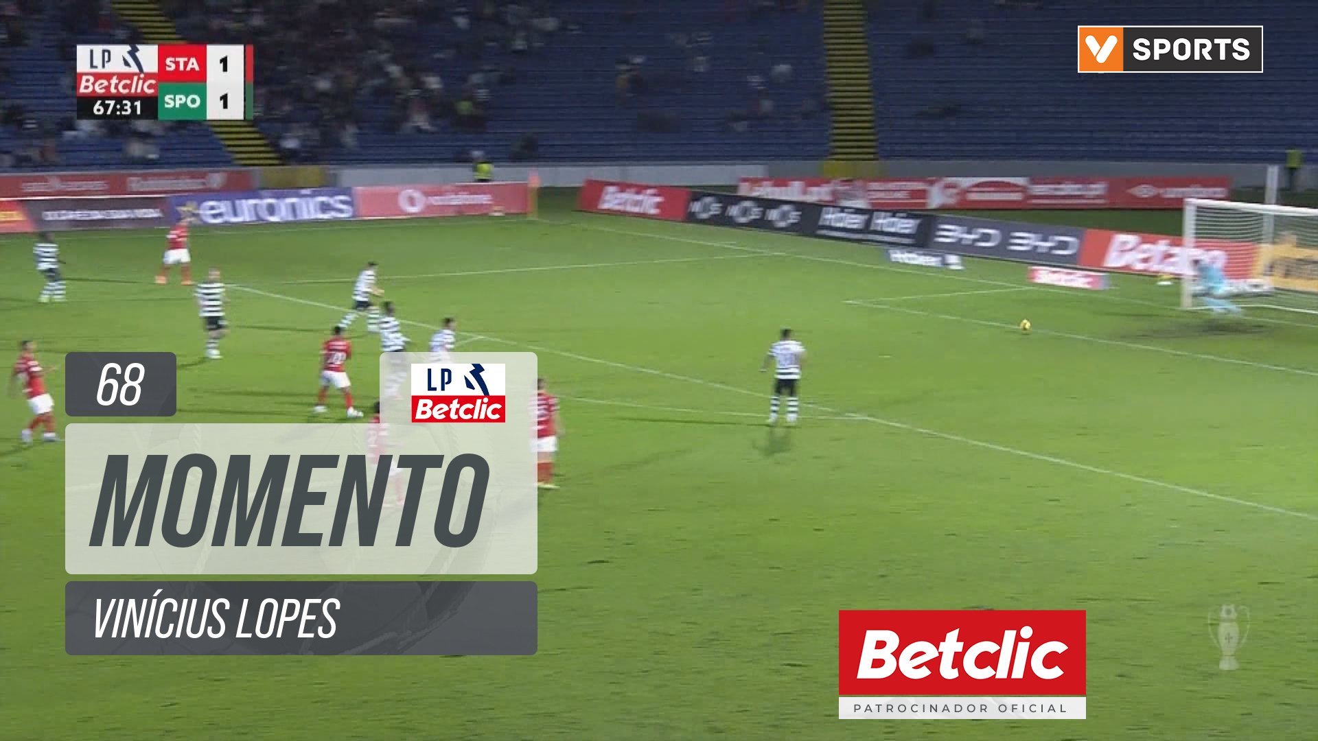 Santa Clara, Jogada, Vinícius Lopes aos 68'