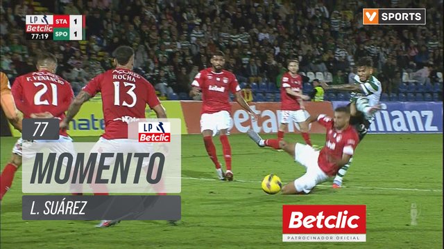 Sporting, Jogada, L. Suárez aos 77'