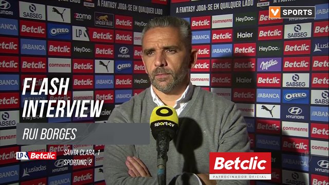 I Liga (#11) | Santa Clara 1-2 Sporting: Flash Interview Rui Borges