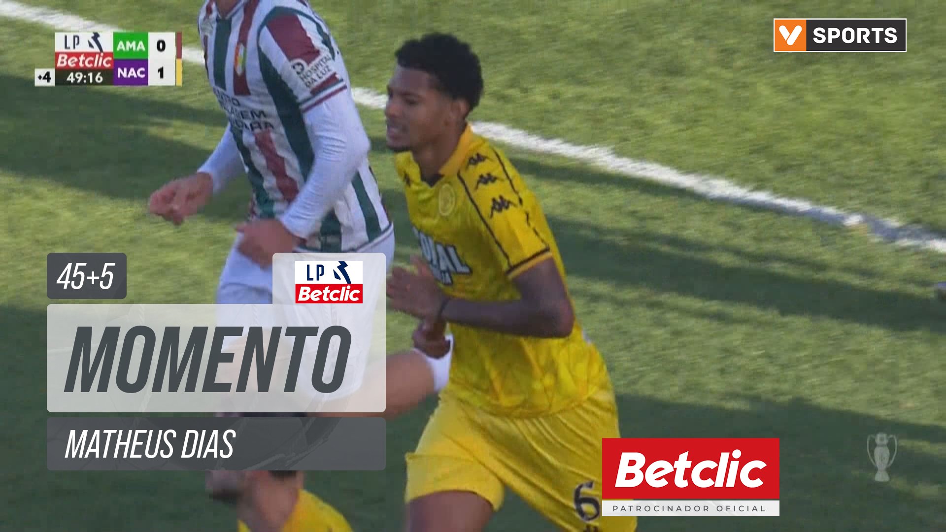 Nacional, Jogada, Matheus Dias aos 45'+5'