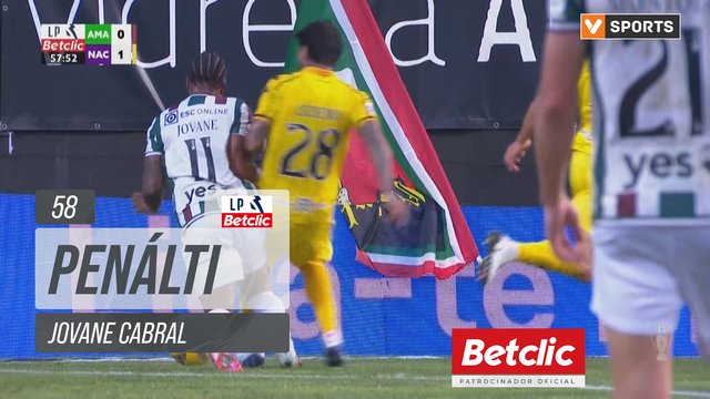 Estrela Amadora, Penálti, Jovane Cabral aos 58'