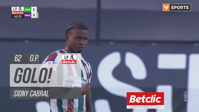 GOLO! Estrela Amadora, Sidny Cabral aos 62', Estrela Amadora 1-1 Nacional