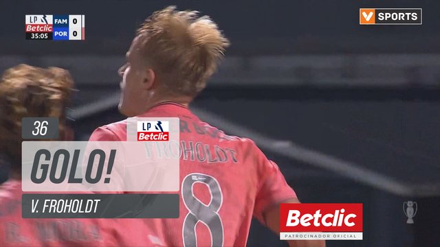GOLO! FC Porto, V. Froholdt aos 36', Famalicão 0-1 FC Porto