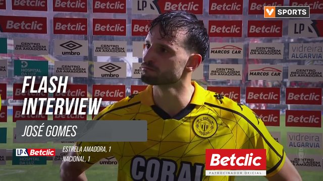 I Liga (#11) | Estrela Amadora 1-1 Nacional: Flash Interview José Gomes